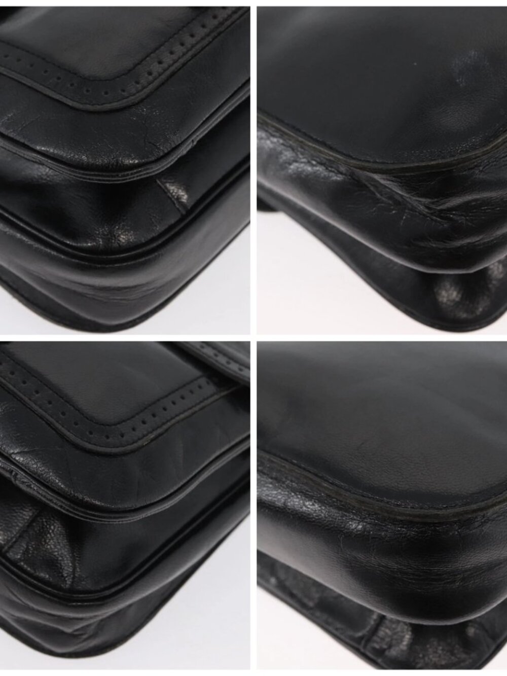 SAINT LAURENT Shoulder Bag Leather Black gold - Picture 14 of 16